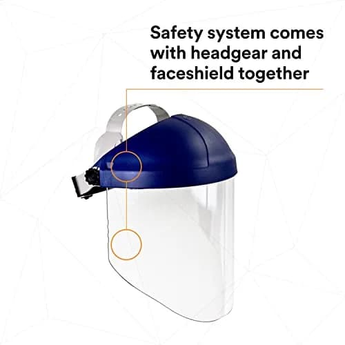 3M Ratchet Headgear H8A with Clear Propionate Faceshield W96 (Pack of 2) | ANSI Z87 Compliant for Industrial Use thumbnail 4