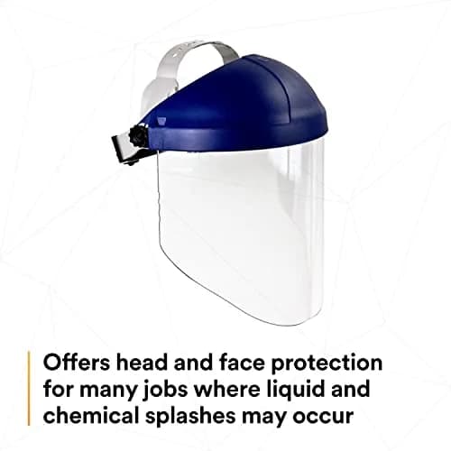 3M Ratchet Headgear H8A with Clear Propionate Faceshield W96 (Pack of 2) | ANSI Z87 Compliant for Industrial Use thumbnail 3