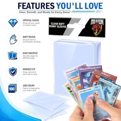 Kitoyz Clear Card Sleeves 10000 Count | Non-Toxic, BPA-Free, Age-Appropriate, Educational thumbnail 4
