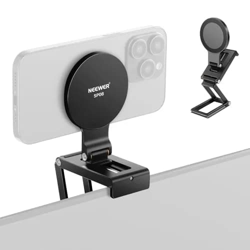 NEEWER SP08 Continuity Camera Mount for Desktop Monitor, Magnetic Tri Fold with Arca Type Base, 157g (5.5oz) Aluminum Alloy thumbnail 1