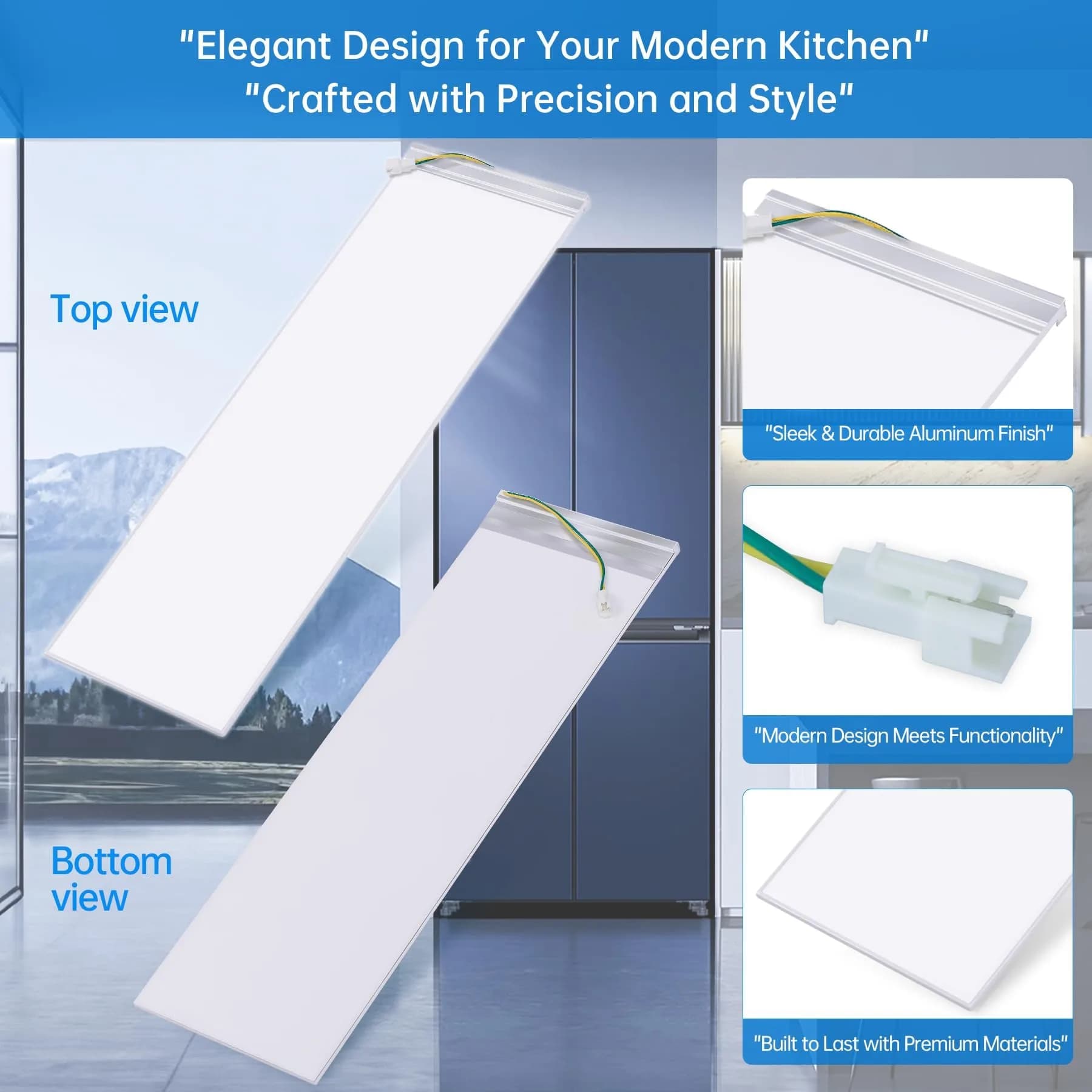 TSIGUOQURU Refrigerator LED Light Assembly W11048980 for Whirlpool WRQA59CNKZ, Kitchen-Aid KRQC506MPS00 | USA Imported Appliance Part thumbnail 2