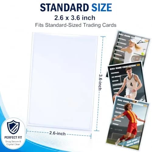 Kitoyz 1200 Counts Card Sleeves & Top Loaders | Bulk Value for Large Collections thumbnail 2