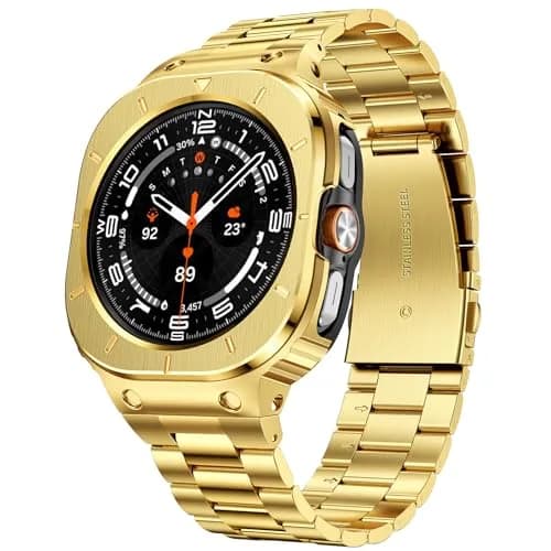 SUPLINK Stainless Steel Watch Band for Samsung Galaxy Watch Ultra 47mm | Adjustable Metal Strap thumbnail 1