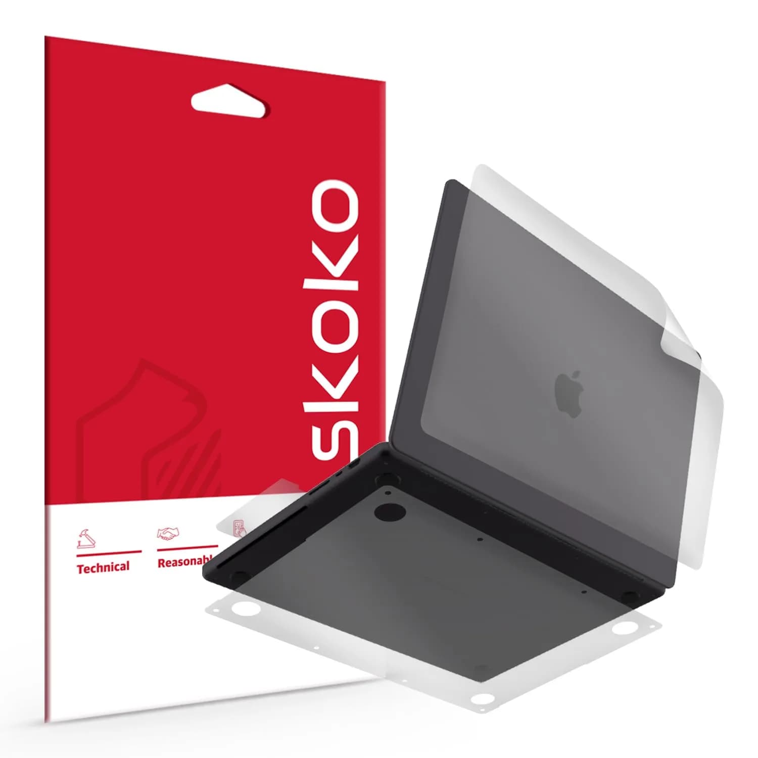 skoko Invisible Matte transparent Skin Compatible with MacBook Neo 13 A3404 | Ultra-Thin 90µm, Non-Slip, Made in South Korea — MacBook Pro 14 Inch