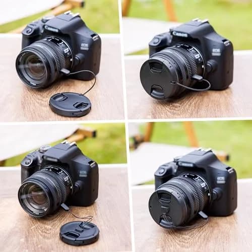 JJC 49mm Center Pinch Lens Cap with Keeper for Canon R100 R50 RF-S 18-45mm Kit Lens | Protects from Scratches, Dust, and Fingerprints thumbnail 6