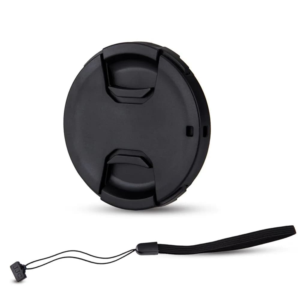 JJC 49mm Center Pinch Lens Cap with Keeper for Canon R100 R50 RF-S 18-45mm Kit Lens | Protects from Scratches, Dust, and Fingerprints - main product image