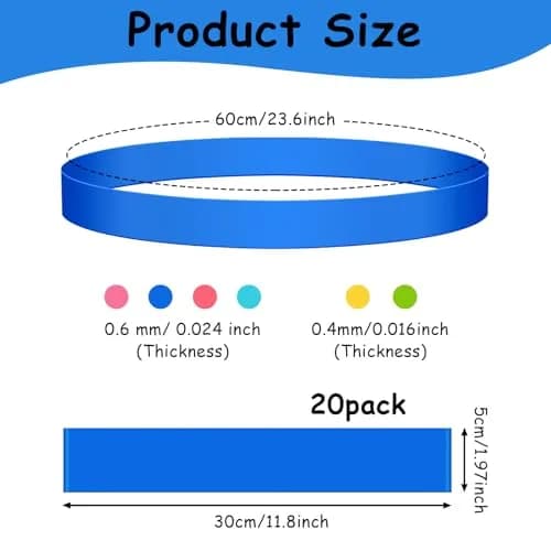rookea Elastic Chair Bands for Kids | Fidget & ADHD Support, 6 Pack, Colorful TPE Stretch Bands thumbnail 2