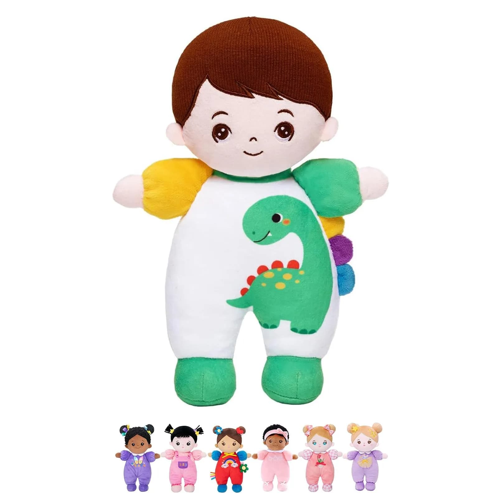 OUOZZZ 10 inch (25.4 cm) Plush Baby Doll | ASTM-Tested & CPC Certified — B-bacarl02