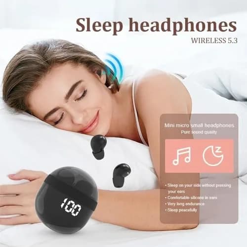 YXYKODM Invisible Mini Wireless Bluetooth Earbuds Tiny IPX5 Waterproof Sleep Stereo | Comfortable for Side Sleeping thumbnail 6