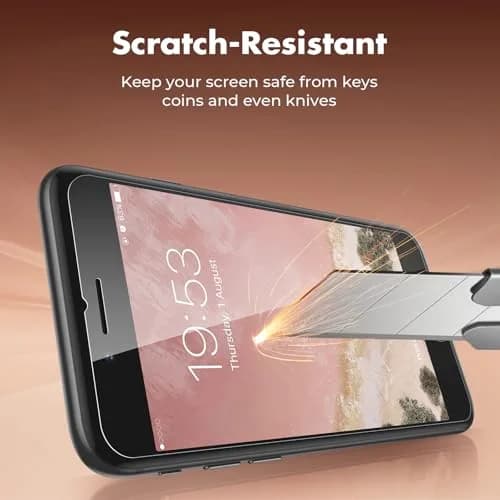 UNBREAKcable 2-Pack Tempered Glass Screen Protector for iPhone SE 2022/SE 2020, iPhone 8/7 4.7'' | 9H Hardness, 99.99% HD Clear thumbnail 4