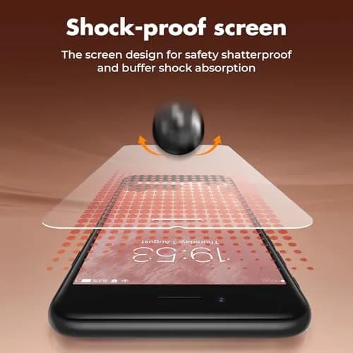 UNBREAKcable 2-Pack Tempered Glass Screen Protector for iPhone SE 2022/SE 2020, iPhone 8/7 4.7'' | 9H Hardness, 99.99% HD Clear thumbnail 3