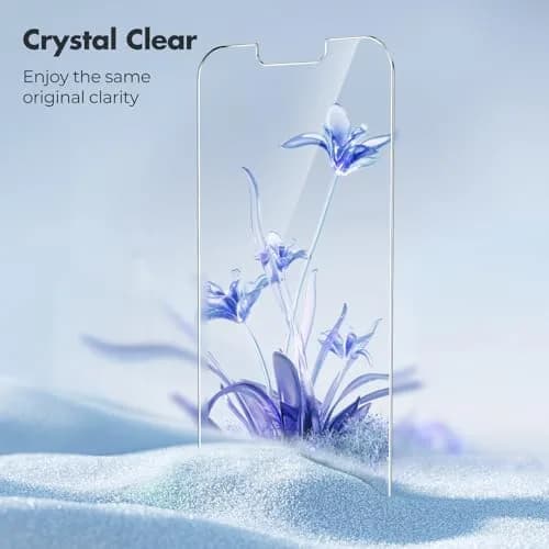 UNBREAKcable Screen Protector for iPhone 16e/13 Pro/14/13 | 2-Pack Tempered Glass, 9H Hardness, HD Clear, Case Friendly thumbnail 7