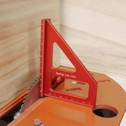 KETIPED 6" Imperial 3D Multi-Angle Measuring Ruler,45/90 Degree Aluminum Alloy for Woodworking thumbnail 7