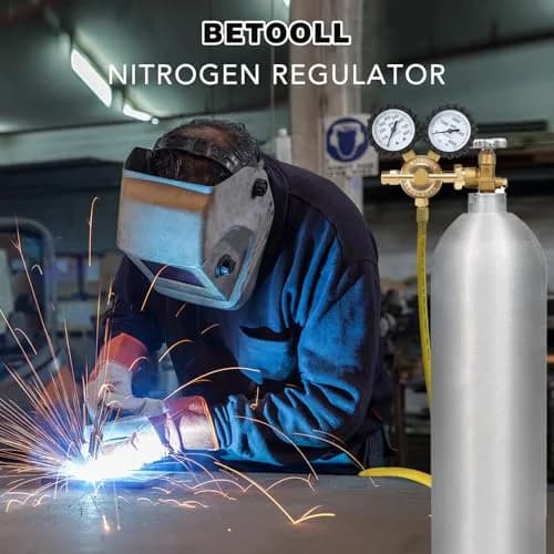 BETOOLL Nitrogen Regulator 0-800 PSI Brass with 78.7" Hose | HVAC & Welding Equipment thumbnail 6
