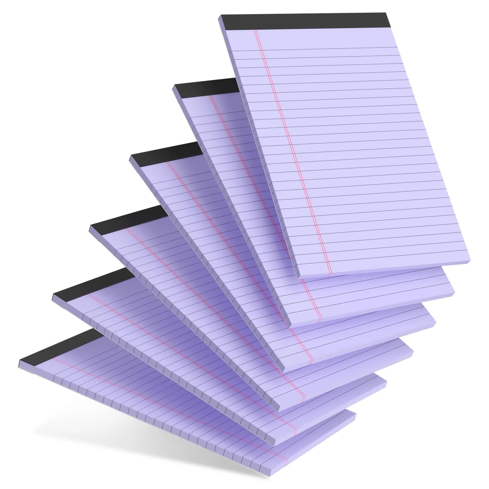 AILZFEI Purple Legal Pads 5x8 Inch (180 Pages Total) | College Ruled with Premium Paper