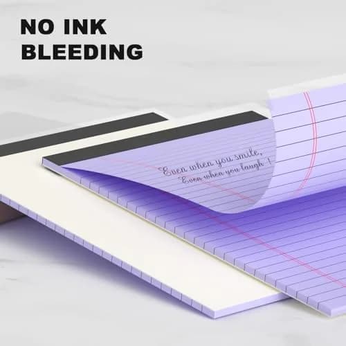 AILZFEI Purple Legal Pads 5x8 Inch (180 Pages Total) | College Ruled with Premium Paper thumbnail 4
