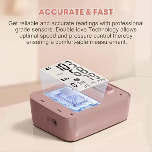 Double love Automatic Arm Blood Pressure Monitor with Voice Broadcast & 180 Records | 21.5-41.9 cm (8.7-16.5 inches) Adjustable Cuff thumbnail 7