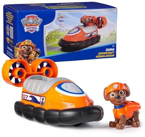 Paw Patrol Zuma Hovercraft Toy Vehicle with Collectible Figure | Ages 3+ | Plastic thumbnail 1