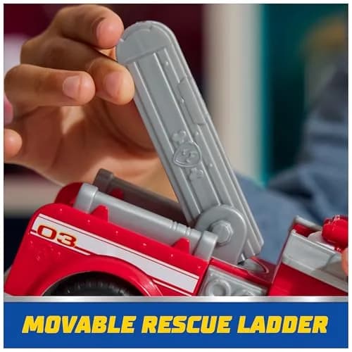 Paw Patrol Marshall's Firetruck Toy Vehicle with Collectible Action Figure | ASTM-Tested Educational Toy thumbnail 4