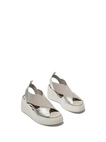 Fly London Daif216fly Women's Wedge Sandal, Silver | Casual Comfort with 2.5-inch Wedge thumbnail 2