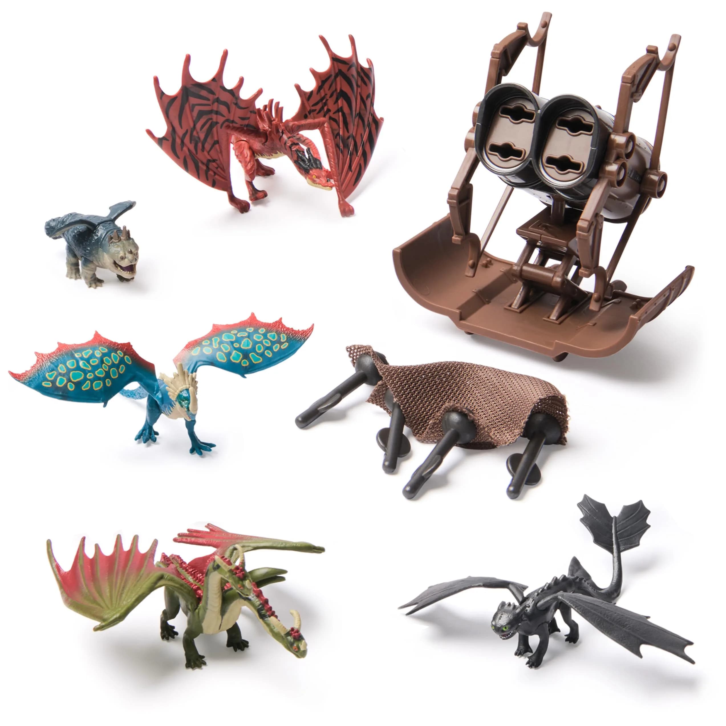 Dreamworks Dragons Dragon Catcher Toy Figure Playset with 5 Dragons & Mangler, 2-Inch Scale | ASTM-Tested Plastic - main product image