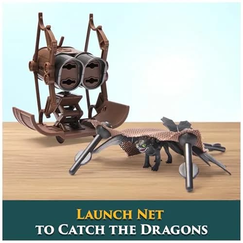 Dreamworks Dragons Dragon Catcher Toy Figure Playset with 5 Dragons & Mangler, 2-Inch Scale | ASTM-Tested Plastic thumbnail 4