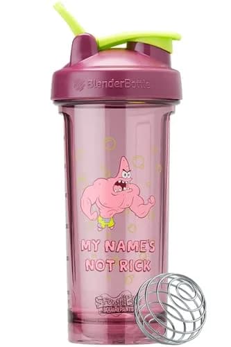 BlenderBottle SpongeBob ProSeries Tritan Shaker Bottle 28 oz Red | Odor-Resistant, Rounded Base, BPA-Free thumbnail 1