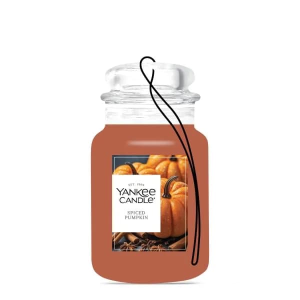 Yankee Candle Spiced Pumpkin Paper Car Jar Air Freshener 10 Fl Oz (Pack of 10) | Long-Lasting Odor Neutralizing Fragrance thumbnail 5