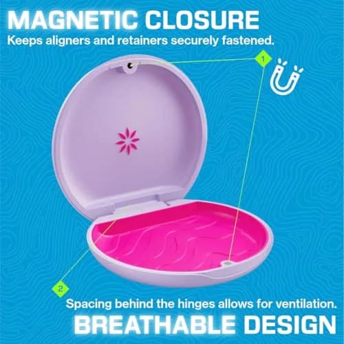 INVISALIGN Aligner and Retainer Case, Lavendream Lavender 20.17 cu in (8.7 x 8.7 x 2.2 Inch) thumbnail 4