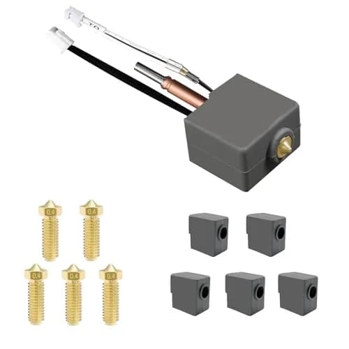 Aladrs Hotend Kit Assembled for Anycubic Kobra 3/3 Combo, Kobra 3 V2/3 V2 Combo with 0.4mm Nozzle & Silicone Socks (1.75mm Filament) thumbnail 2