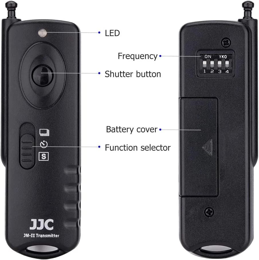 JJC Wireless Remote Shutter Release for Panasonic ZS99/TZ99 S9 G100D Camera | 433MHz, 30m Range thumbnail 2
