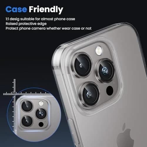 WSKEN Camera Lens Protector for iPhone 16 Pro Max & 16 Pro | 9H Tempered Glass, Anti-Reflection, Shatterproof thumbnail 5