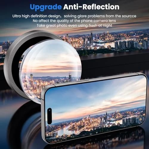 WSKEN Camera Lens Protector for iPhone 16 Pro Max & 16 Pro | 9H Tempered Glass, Anti-Reflection, Shatterproof thumbnail 2