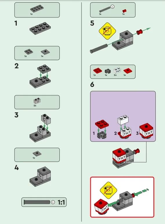 LEGO Minecraft Hero Minifigure with Charged Creeper Mini Set | ASTM-Tested Toy Figure thumbnail 7