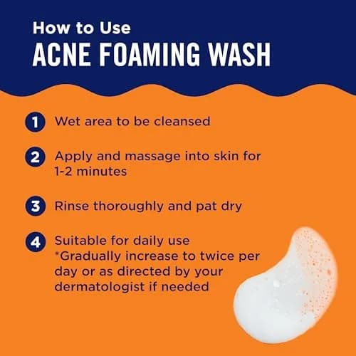 PanOxyl Acne Foaming Wash 10% Benzoyl Peroxide 85g (3 oz) | Kills Acne Bacteria on Contact thumbnail 9