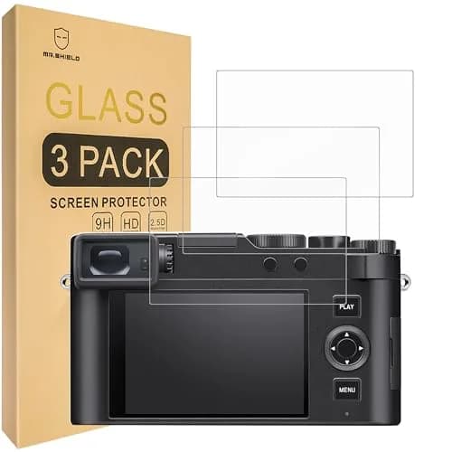 Mr.Shield 3-Pack Tempered Glass Screen Protector for Leica D-LUX 8/D-LUX 7 | Japan Glass, 9H Hardness, HD Clarity thumbnail 1