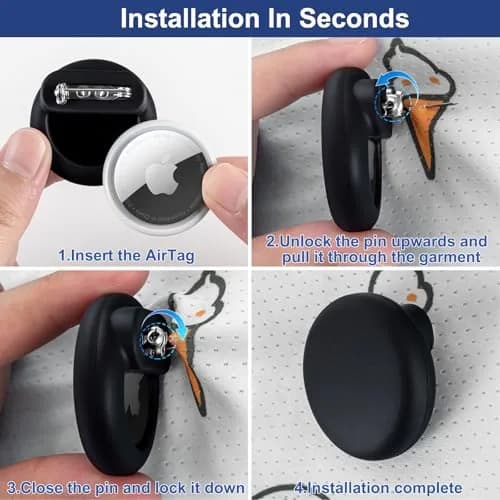 PerfiPro Airtag Holder for Kids 4 Pack | Hidden, Lightweight & Anti-Lost thumbnail 7