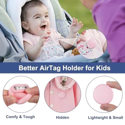 PerfiPro Airtag Holder for Kids 4 Pack | Hidden, Lightweight & Anti-Lost thumbnail 2