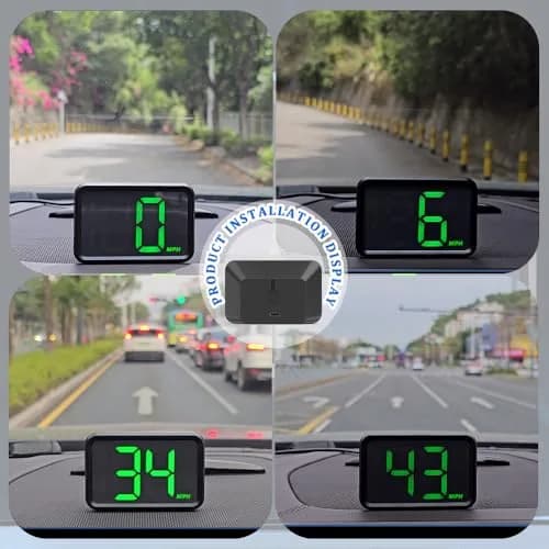 Salior Car GPS Speedometer HUD Display 2.98 x 1.96 inch | Digital Speed Test for Cars thumbnail 5