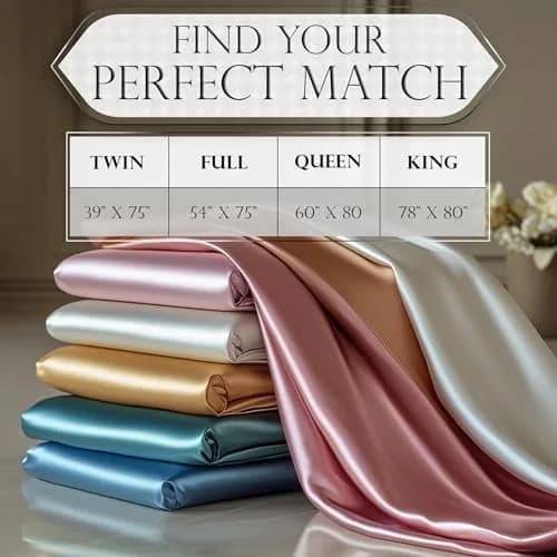 DECOLURE Satin Fitted Sheet King Size | Silky, Soft & Durable Bed Cover thumbnail 8