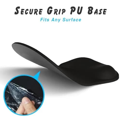 DEMON CHEST ErgoComfort Gel Wrist Rest Mouse Pad 25.9cm (10.2L x 7.9W inches) | Floral Pattern with Ergonomic Support thumbnail 5