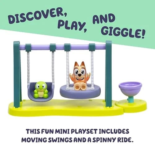 Bluey Turtleboy Backyard Playground Set with Bingo & Turtleboy Figures | ASTM-Tested Toy Playset for Kids Ages 3+ thumbnail 3