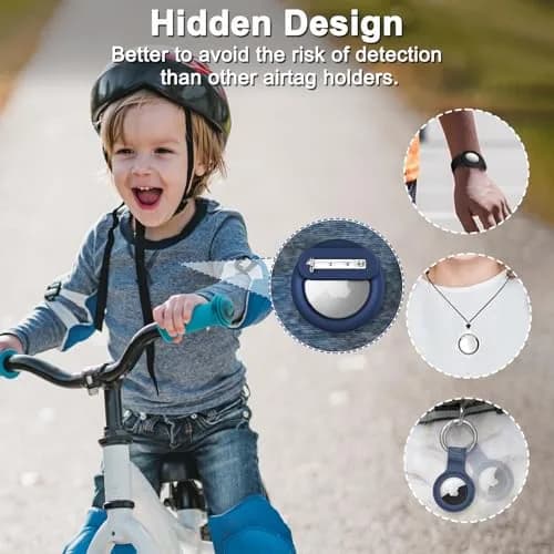 PerfiPro Airtag Kids Holder 2 Pack Hidden Lightweight Safe for Children & Elderly thumbnail 3
