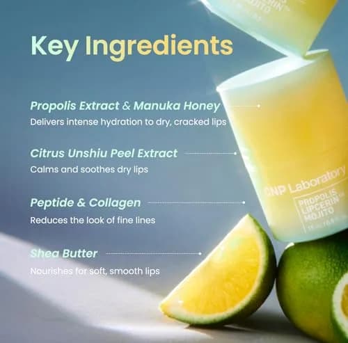 CNP Honey Lip Butter Propolis Lipcerin™ 03 Lime 15ml (0.5 Fl Oz) | 12-Hour Hydration for Dry Lips thumbnail 4