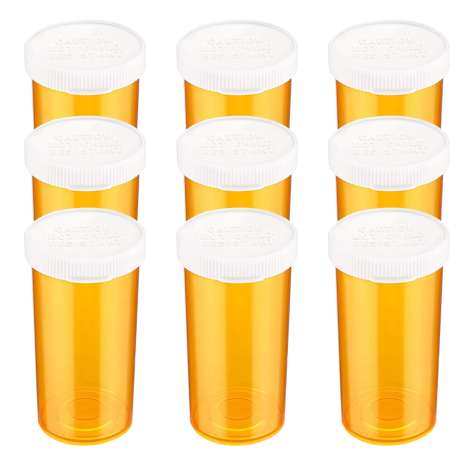 ElevateTech Small Pill Bottles with Caps 13 Dram | Portable, Safe & Odorless Travel Organizers