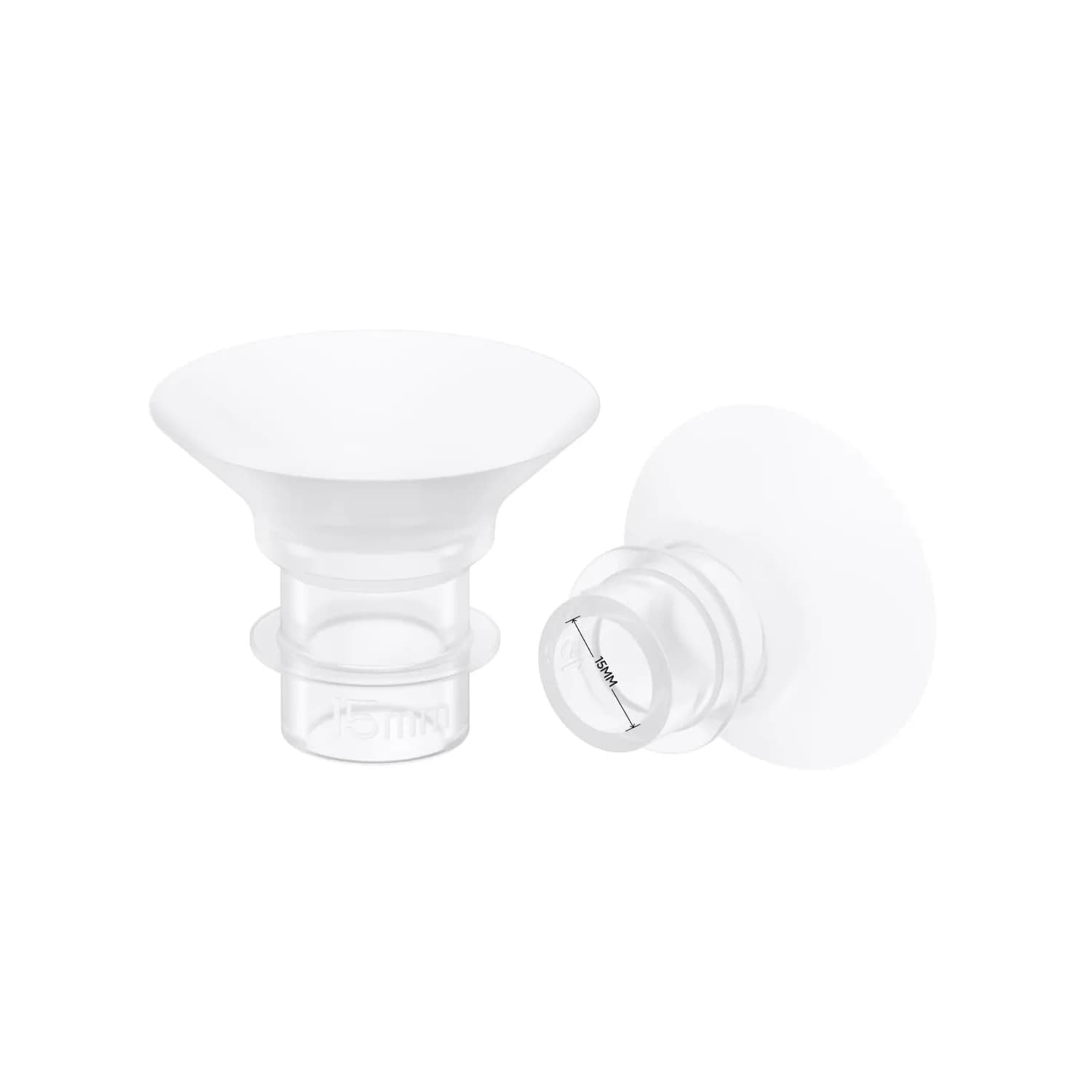 eufy Security 15mm Sizing Inserts (2-Pack) for Wearable Breast Pump S1/S1Pro/E10/E20 | Food-Grade Silicone - main product image