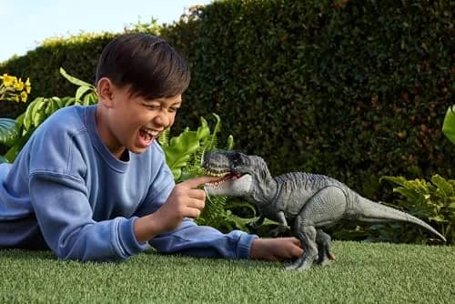 Mattel Jurassic World Rebirth Power Devour Tyrannosaurus Rex Figure | 21-inch Dino with Lights & Sounds thumbnail 2