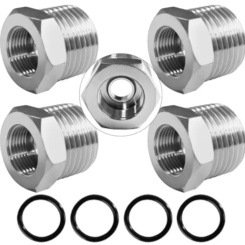 beduan Brass Water Line Adapter 3/8" Comp to 1/2" NPT (4-Pack) | Connects Old Shutoff Valves to Modern Faucet Supply Lines thumbnail 1