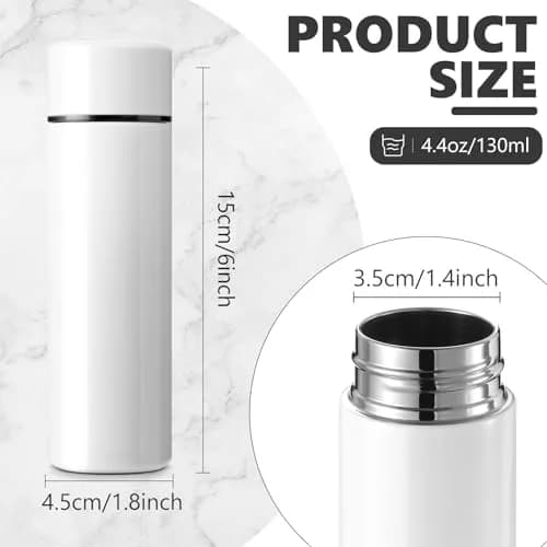 Vesici Mini Insulated Water Bottle 4.4oz | Leakproof Stainless Steel Travel Flask thumbnail 2