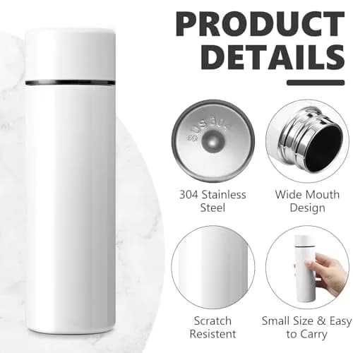 Vesici Mini Insulated Water Bottle 4.4oz | Leakproof Stainless Steel Travel Flask thumbnail 3